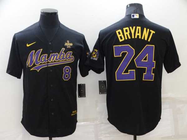 Men's Los Angeles Dodgers Front #8 Back #24 Kobe Bryant Black 'Mamba' Throwback With KB Patch Cool Base Stitched Jersey,We sell and wholesale Men's Los Angeles Dodgers Front #8 Back #24 Kobe Bryant Black 'Mamba' Throwback With KB Patch Cool Base Stitched Jersey on line form chian!